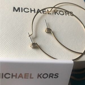 Michael Kors Gold Hoop Earrings